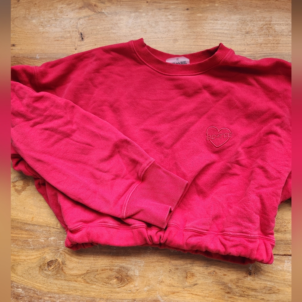Bo+tee cropped training crewneck